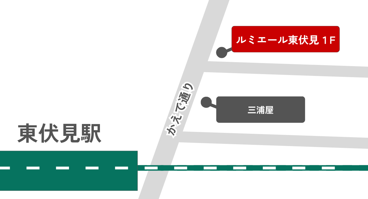 誠真会館 東伏見道場の地図（東伏見駅 徒歩2分）